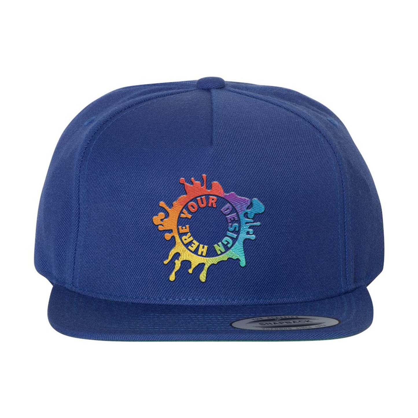 Embroidered YP Classics Premium Five-Panel Snapback Cap - Mato & Hash