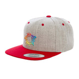 Embroidered Yupoong Adult 6-Panel Structured Flat Visor Classic Two-Tone Snapback - Mato & Hash