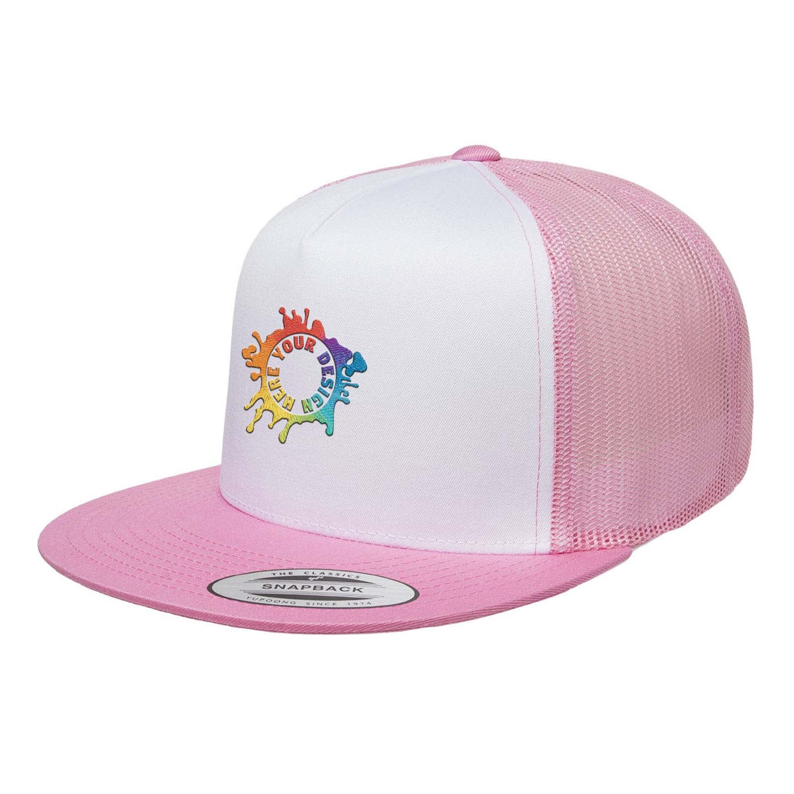 Embroidered Yupoong Adult Classic Trucker with White Front Panel Cap - Mato & Hash