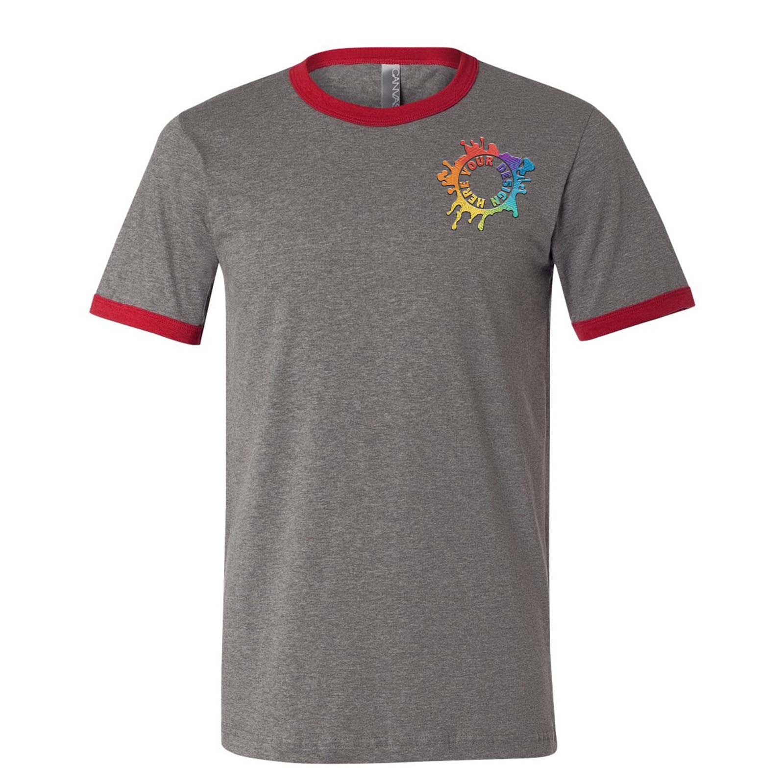 Embroidery Bella + Canvas Men's Jersey Short-Sleeve Ringer T-Shirt - Mato & Hash
