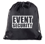 Event Security - Bold Text - Polyester Drawstring Bag