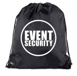 Event Security - Circle - Polyester Drawstring Bag