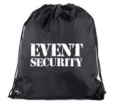 Event Security - Rough Text - Polyester Drawstring Bag