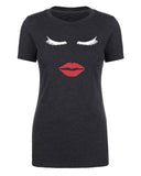 Eyelashes & Lips Womens T Shirts - Mato & Hash