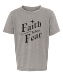 Faith Over Fear Kids Christian T Shirts