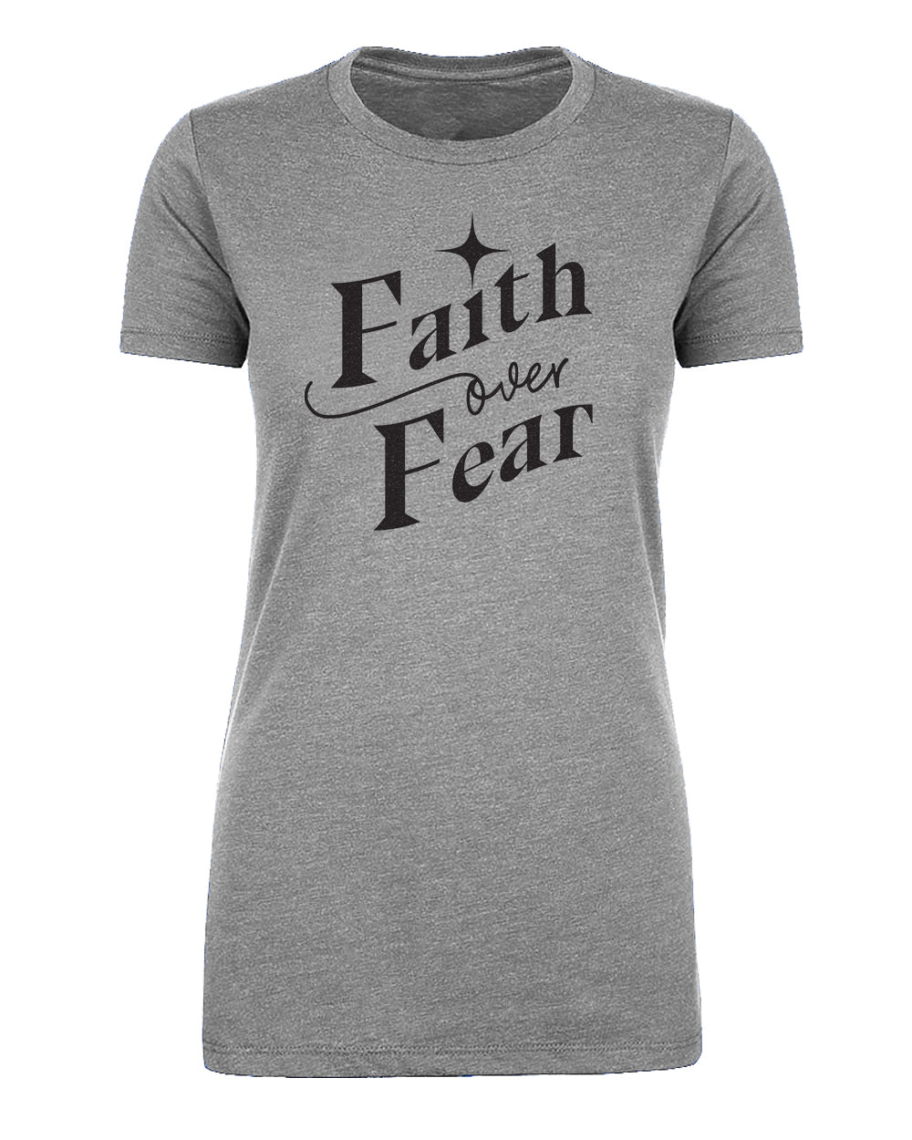 Faith Over Fear Womens Christian T Shirts - Mato & Hash