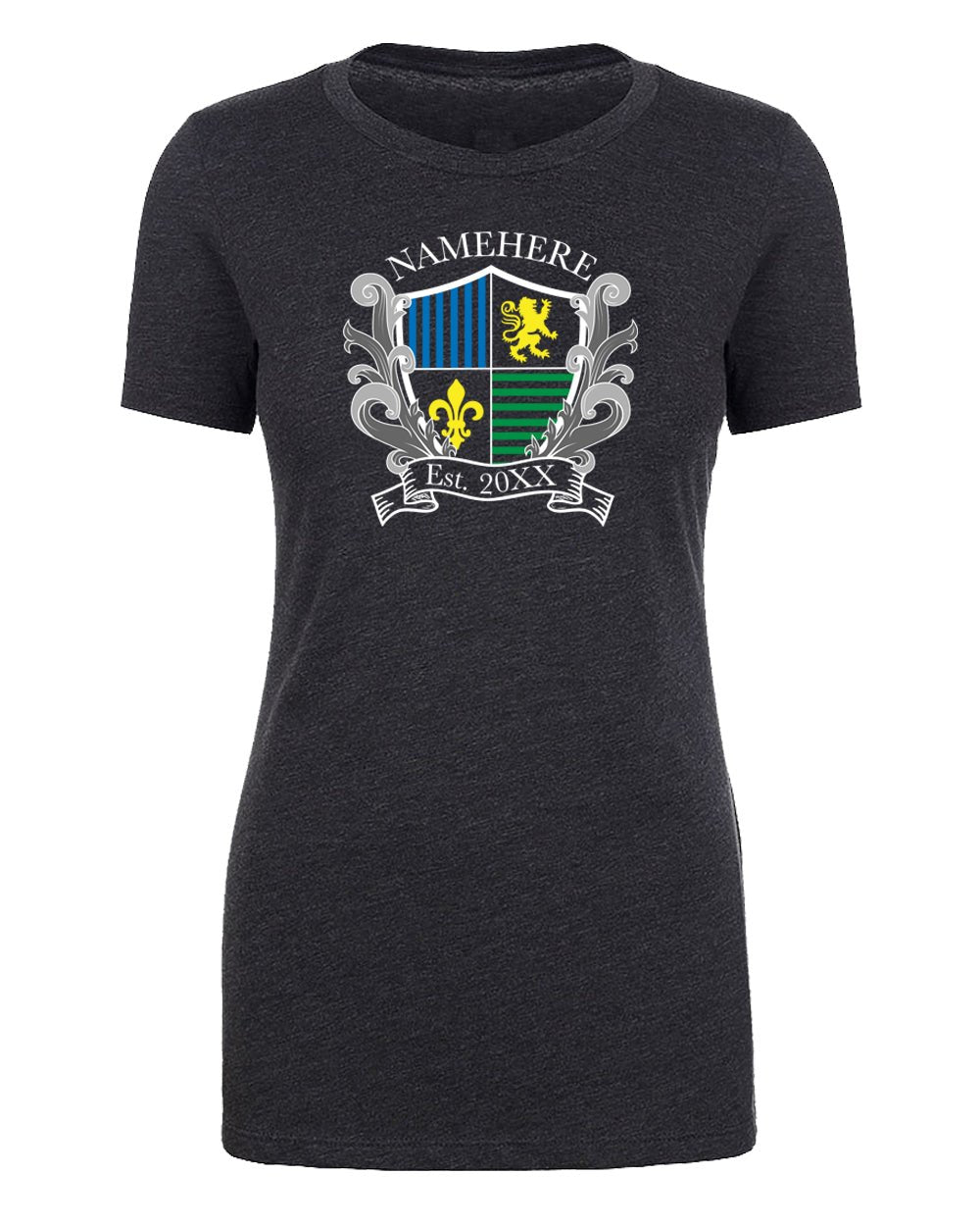 Family Crest Full Color Custom Name & Year Womens T Shirts - Mato & Hash