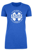 Family Reunion Life Ring Custom Name & Date Womens T Shirts