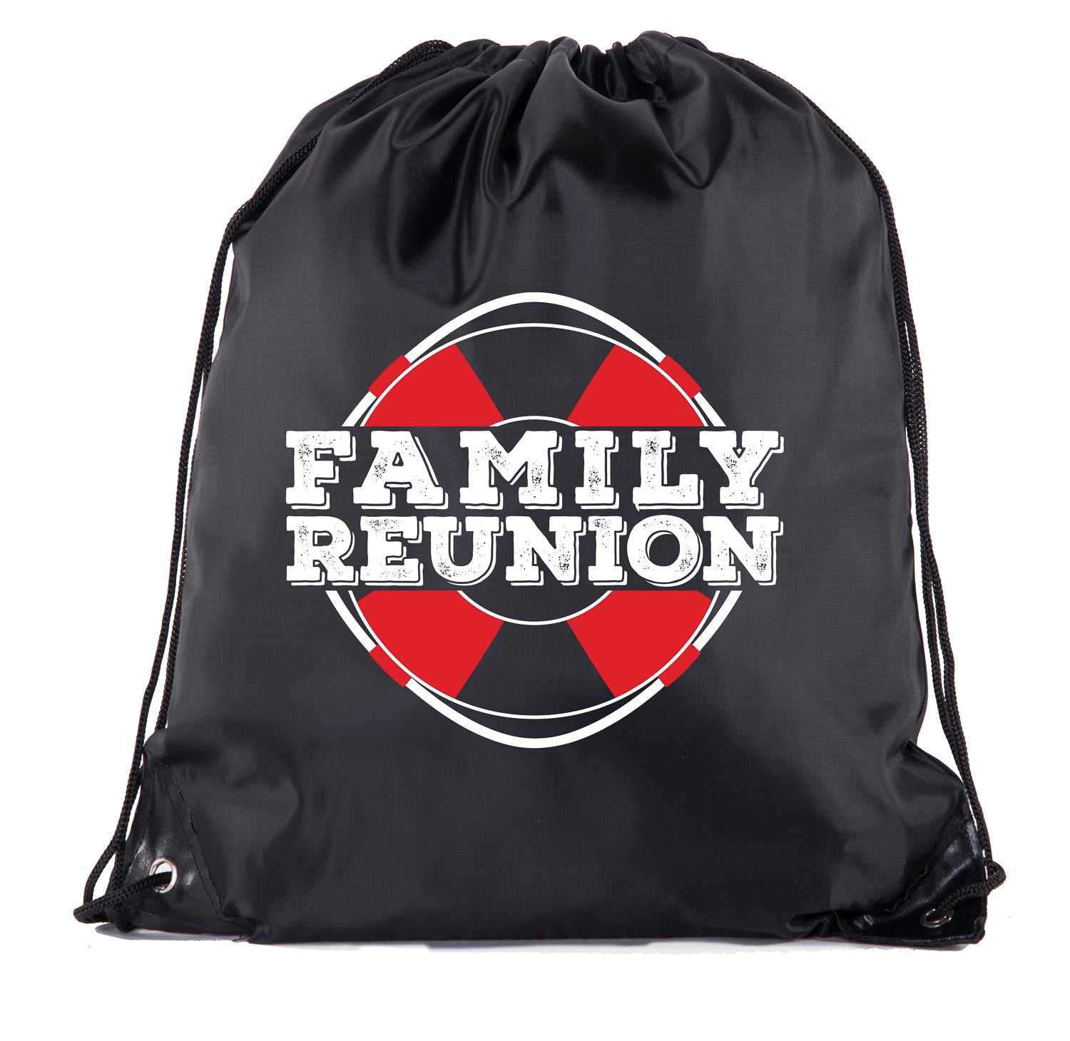Family Reunion Life Ring Polyester Drawstring Bag - Mato & Hash