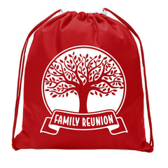Family Reunion Oak Tree Mini Polyester Drawstring Bag - Mato & Hash