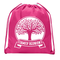 Family Reunion Oak Tree Mini Polyester Drawstring Bag - Mato & Hash