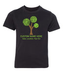 Family Reunion Tree Custom Name & Date Kids T Shirts