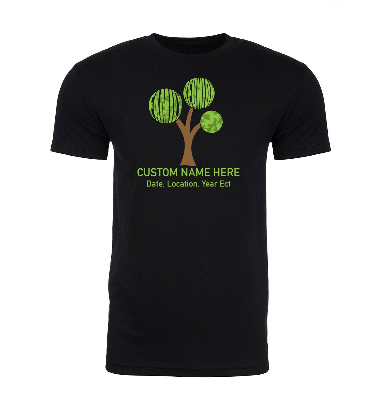 Family Reunion Tree Custom Name & Date Unisex T Shirts - Mato & Hash
