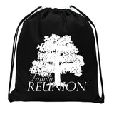 Family Reunion Tree Mini Polyester Drawstring Bag