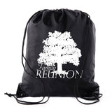 Family Reunion Tree Polyester Drawstring Bag