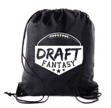 Fantasy Draft Polyester Drawstring Bag