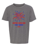 Fireworks Custom Name & Year Family Reunion Kids T Shirts