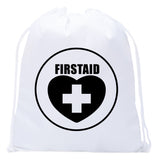 First Aid Symbol in Heart Heart Mini Polyester Cinch Bag - Mato & Hash