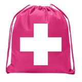First Aid Symbol Mini Polyester Drawstring Bag - Mato & Hash