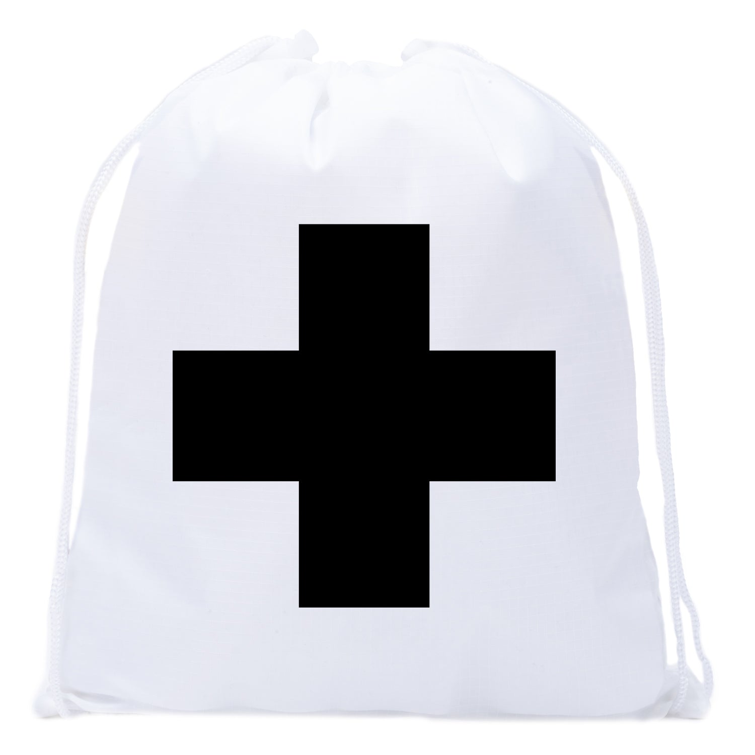 First Aid Symbol Mini Polyester Drawstring Bag - Mato & Hash