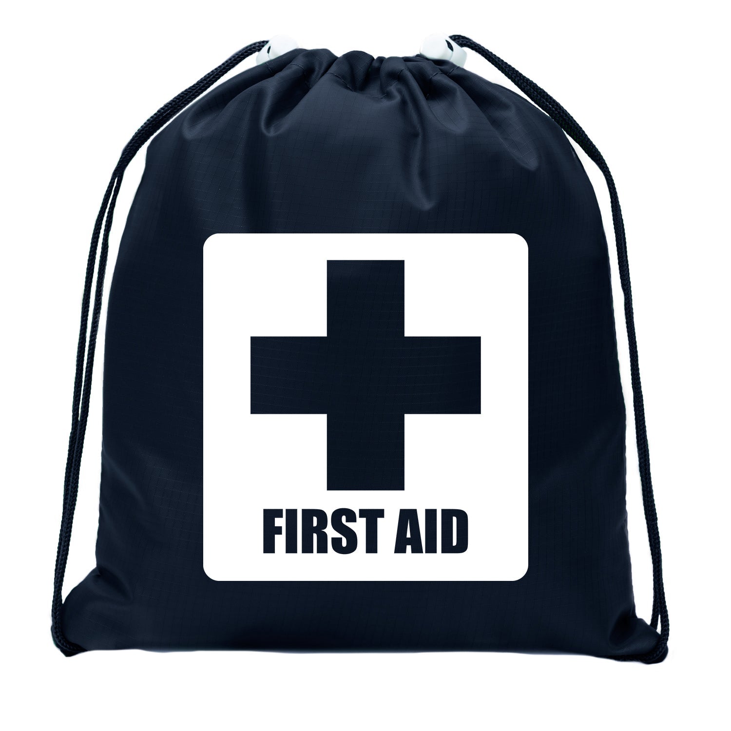 First Aid Symbol - Square - Mini Polyester Drawstring Bag - Mato & Hash