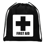 First Aid Symbol - Square - Mini Polyester Drawstring Bag