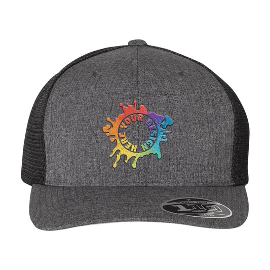 Flexfit 110M Trucker Mesh-Back Cap Embroidery - BEST SELLING SNAPBACK - Mato & Hash
