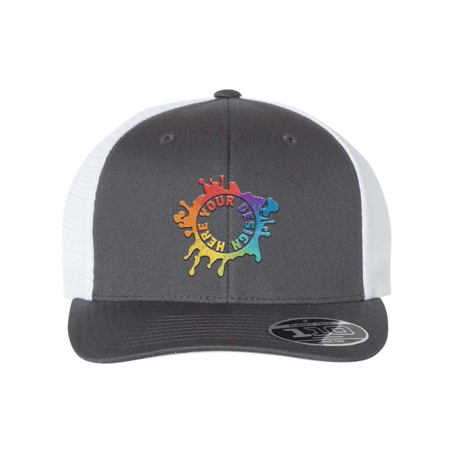 Flexfit 110M Trucker Mesh-Back Cap Embroidery - BEST SELLING SNAPBACK - Mato & Hash