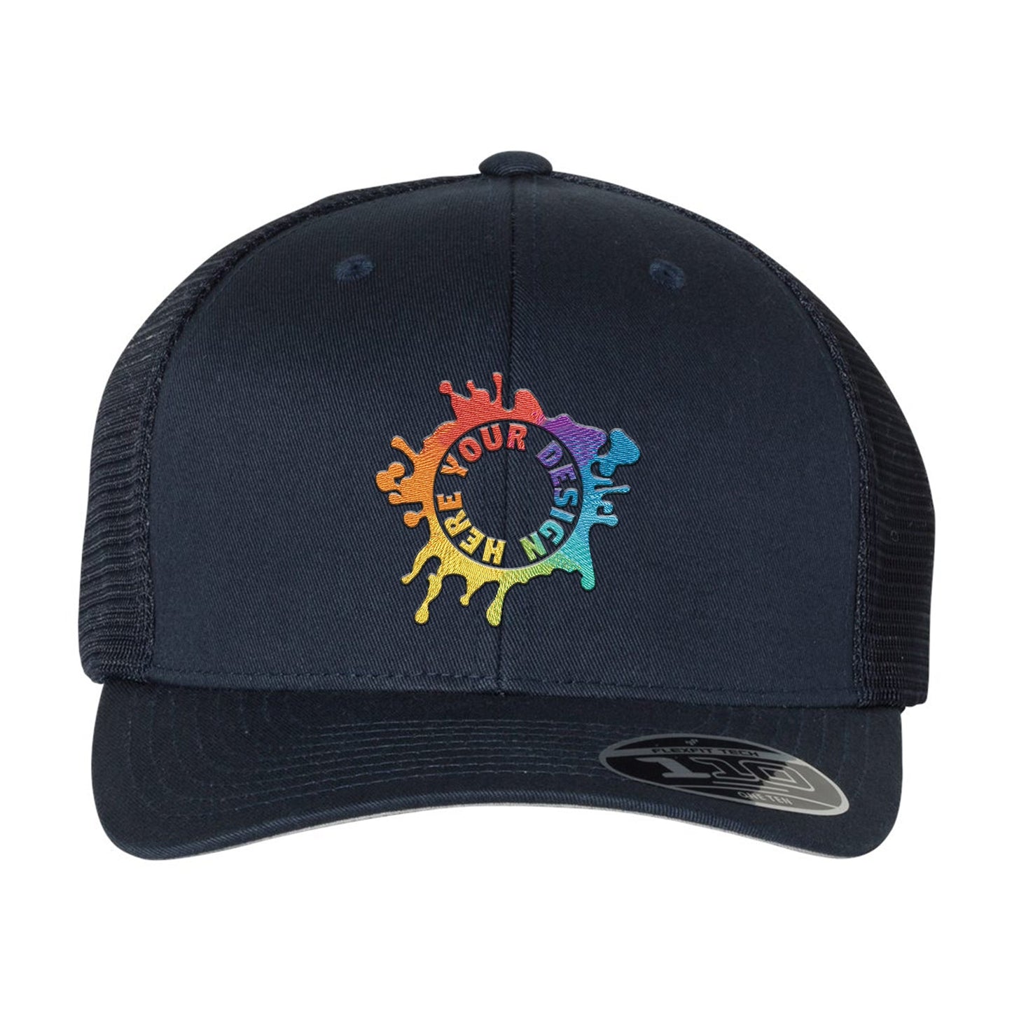 Flexfit 110M Trucker Mesh-Back Cap Embroidery - BEST SELLING SNAPBACK - Mato & Hash