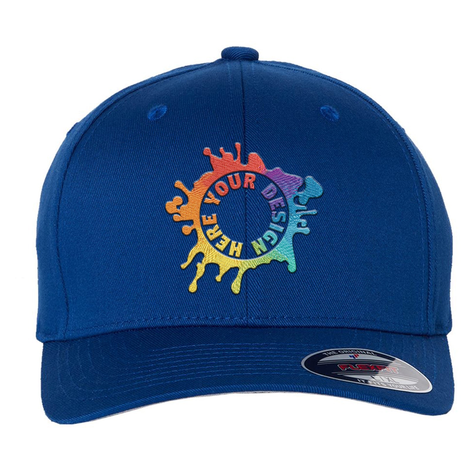 MAXamp;Co. Kids floral logo-embroidered baseball cap - Blue
