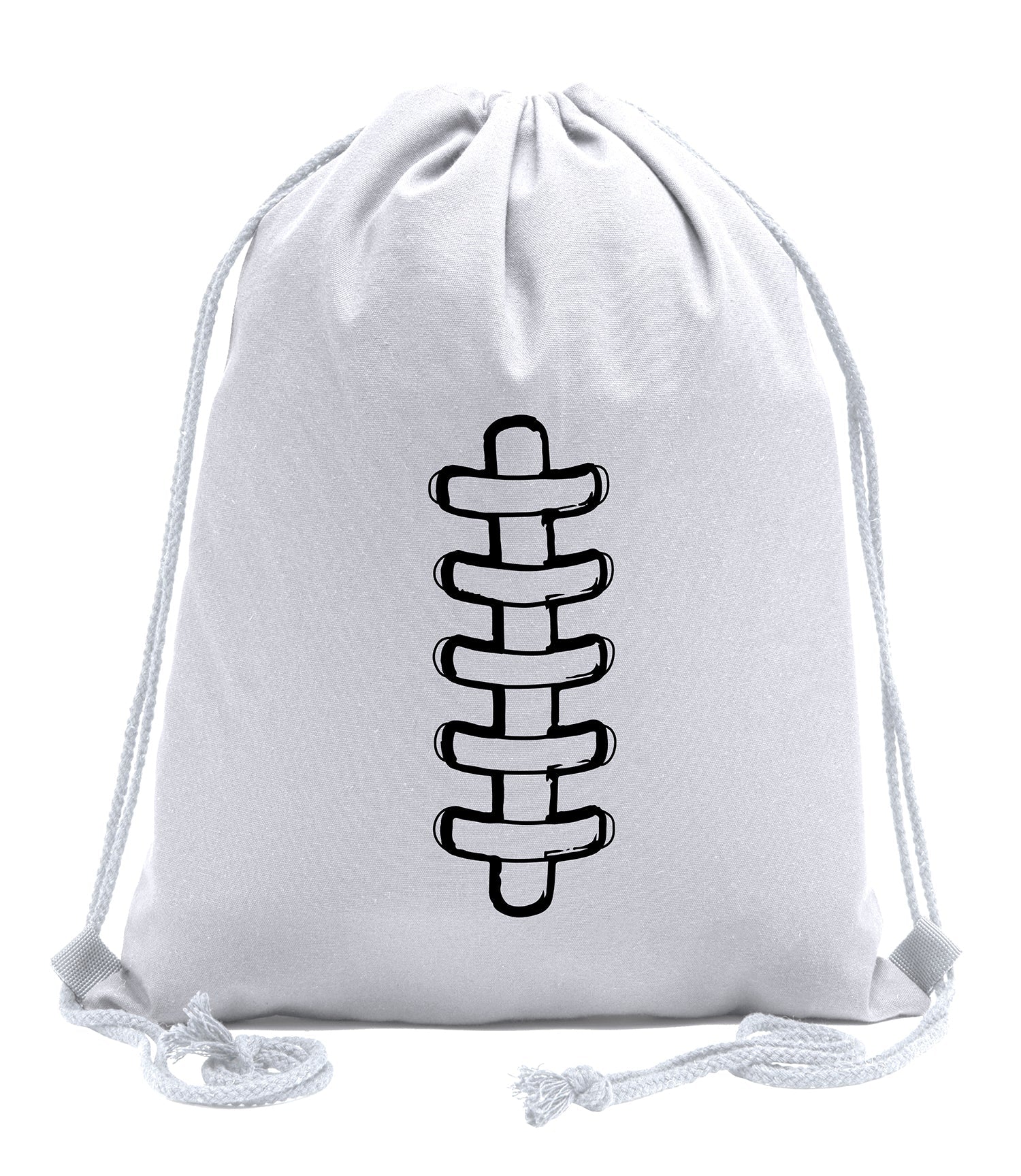 Football Laces Cotton Drawstring Bag - Mato & Hash