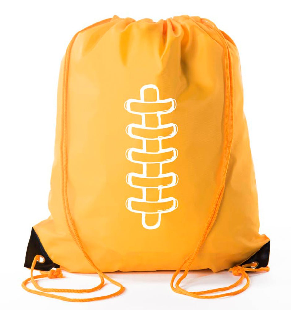 Football Laces Polyester Drawstring Bag - Mato & Hash