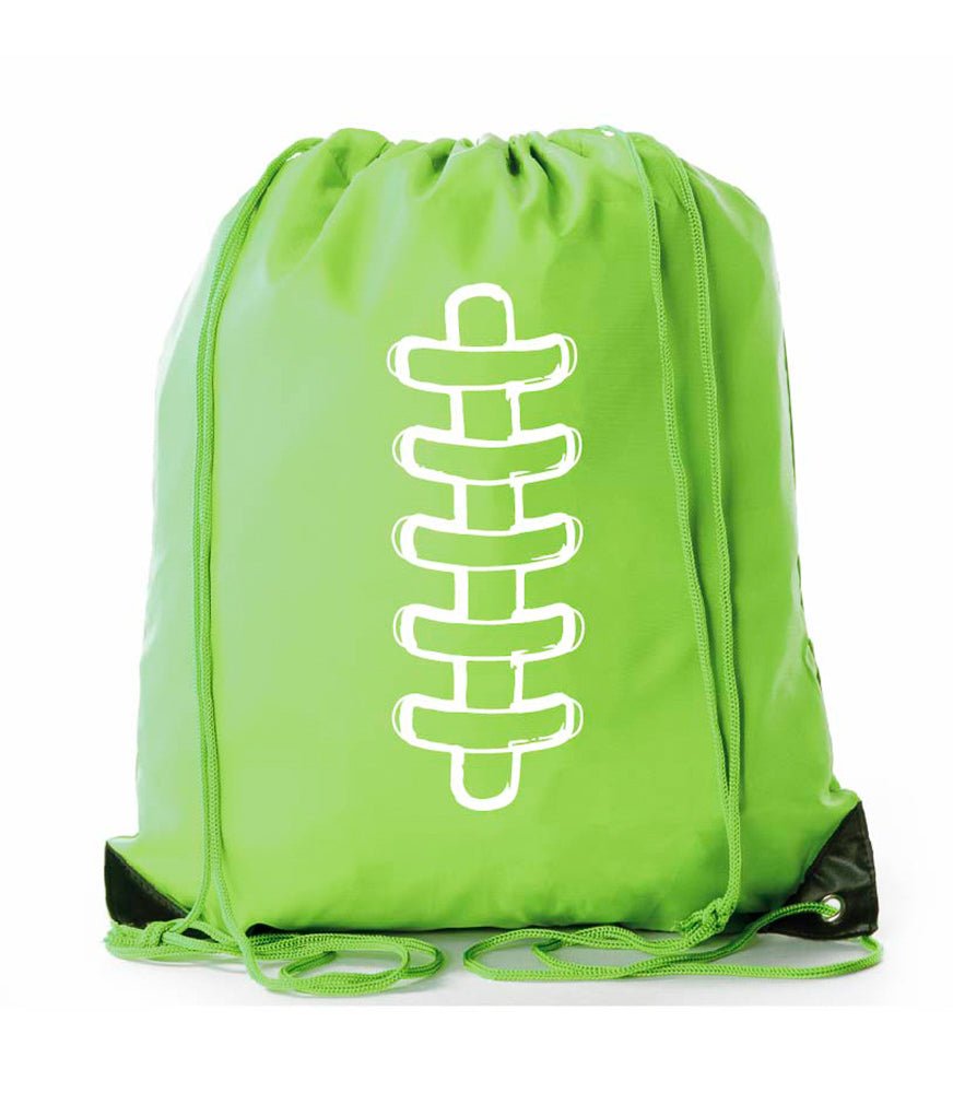 Football Laces Polyester Drawstring Bag - Mato & Hash
