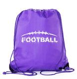 Football Polyester Drawstring Favor Bag - Mato & Hash