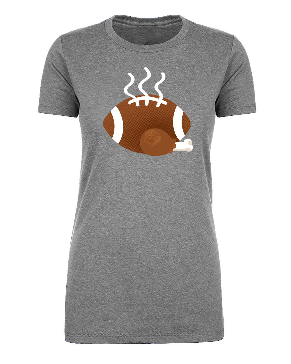 Football & Turkey Leg Womens Thanksgiving T Shirts - Mato & Hash