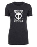 Free My Homies, Storm Area 51 Womens Aliens T Shirts - Mato & Hash