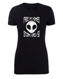 Free My Homies, Storm Area 51 Womens Aliens T Shirts