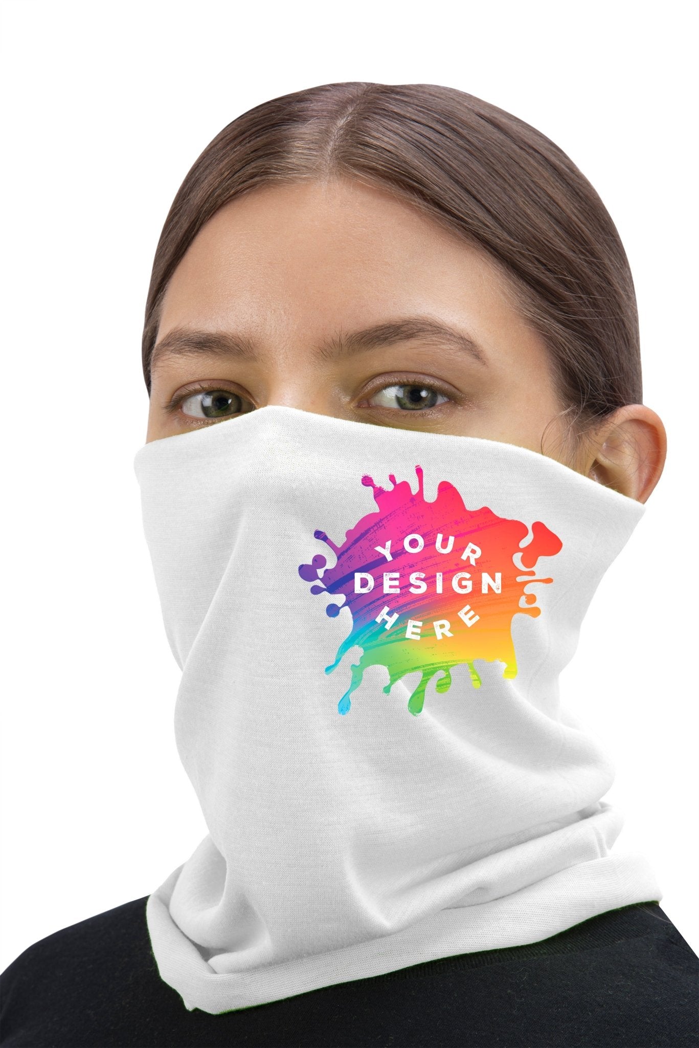 Full Color Custom Printed Multifunctional Neck Gaiter Tube Bandana Face Cover - Mato & Hash