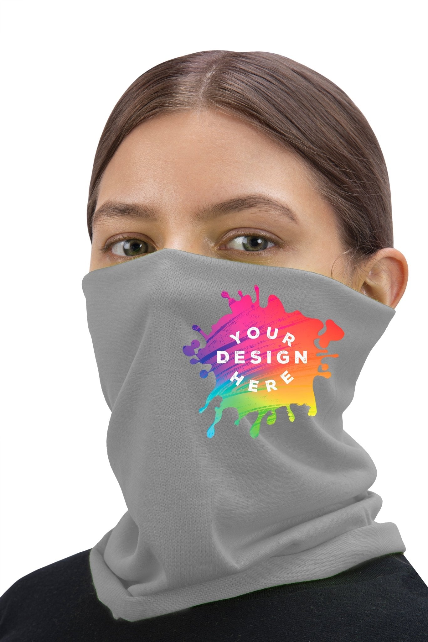 Full Color Custom Printed Multifunctional Neck Gaiter Tube Bandana Face Cover - Mato & Hash