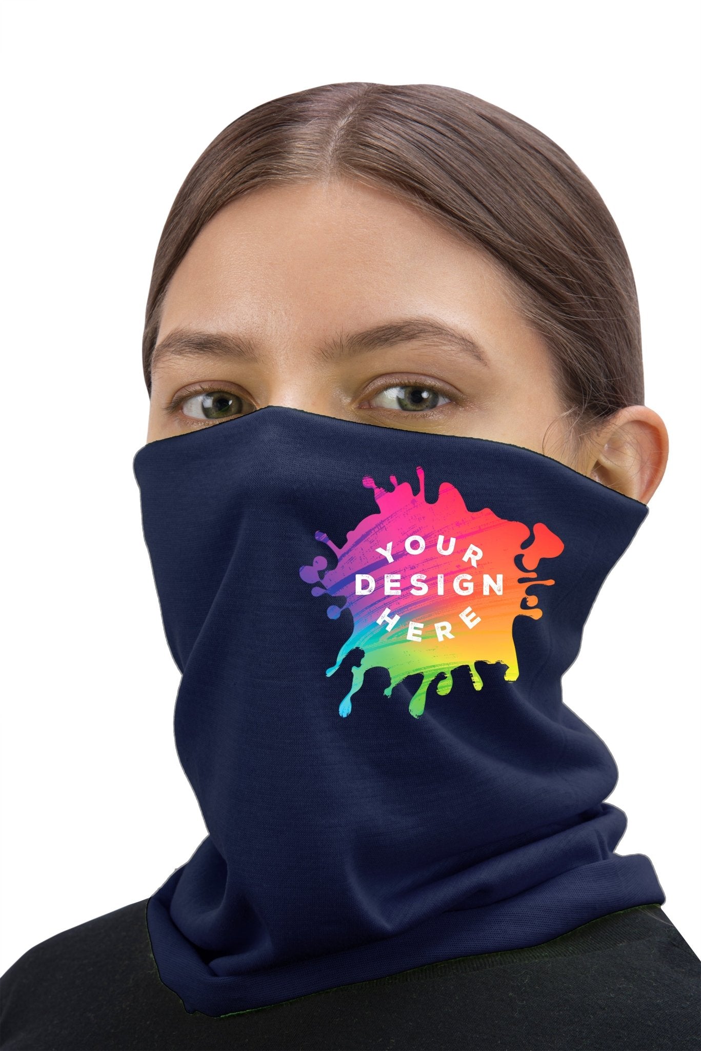 Full Color Custom Printed Multifunctional Neck Gaiter Tube Bandana Face Cover - Mato & Hash
