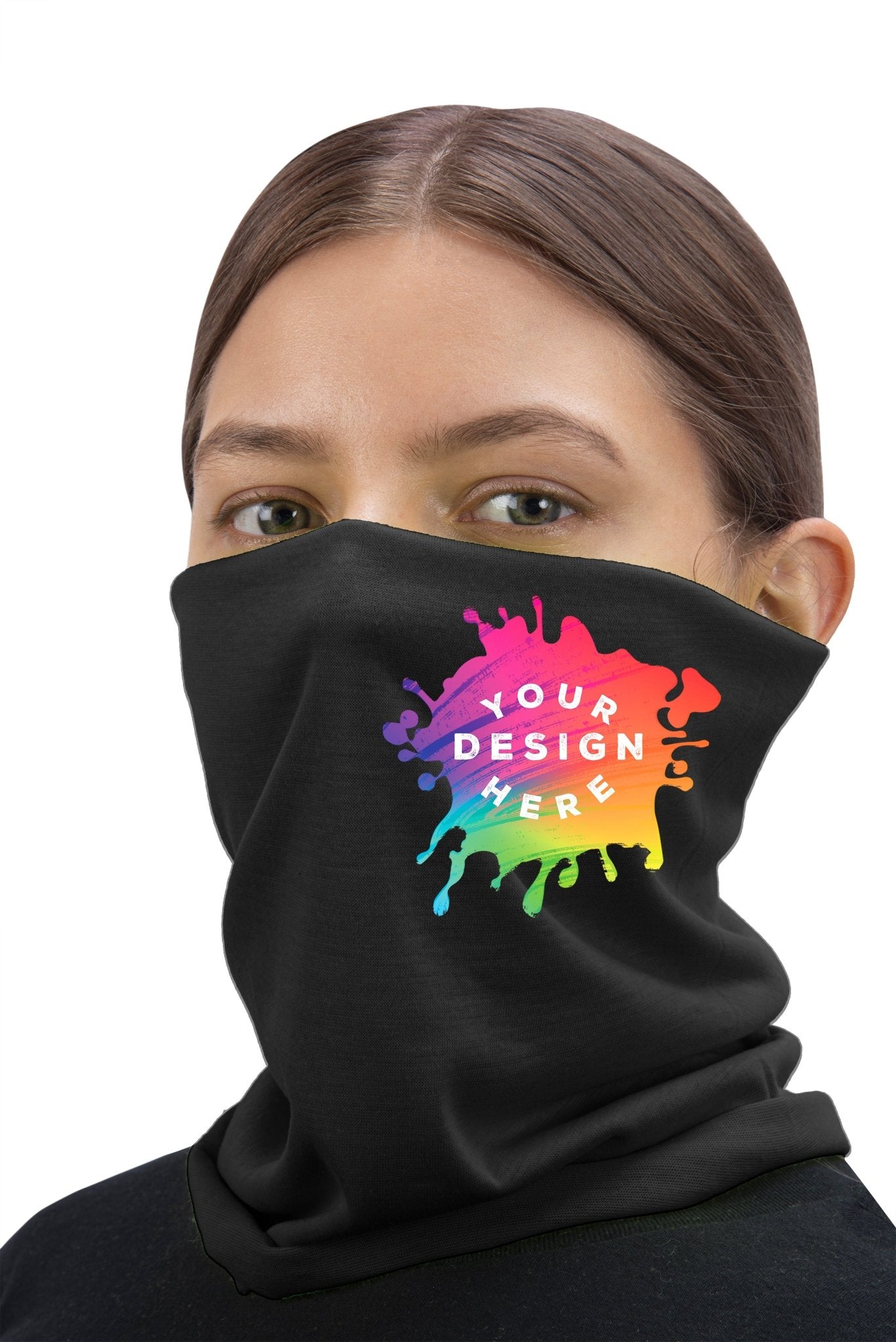 Full Color Custom Printed Multifunctional Neck Gaiter Tube Bandana Face Cover - Mato & Hash