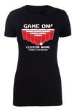 Game On! Beer Pong - Custom Name Family Reunion Womens T Shirts