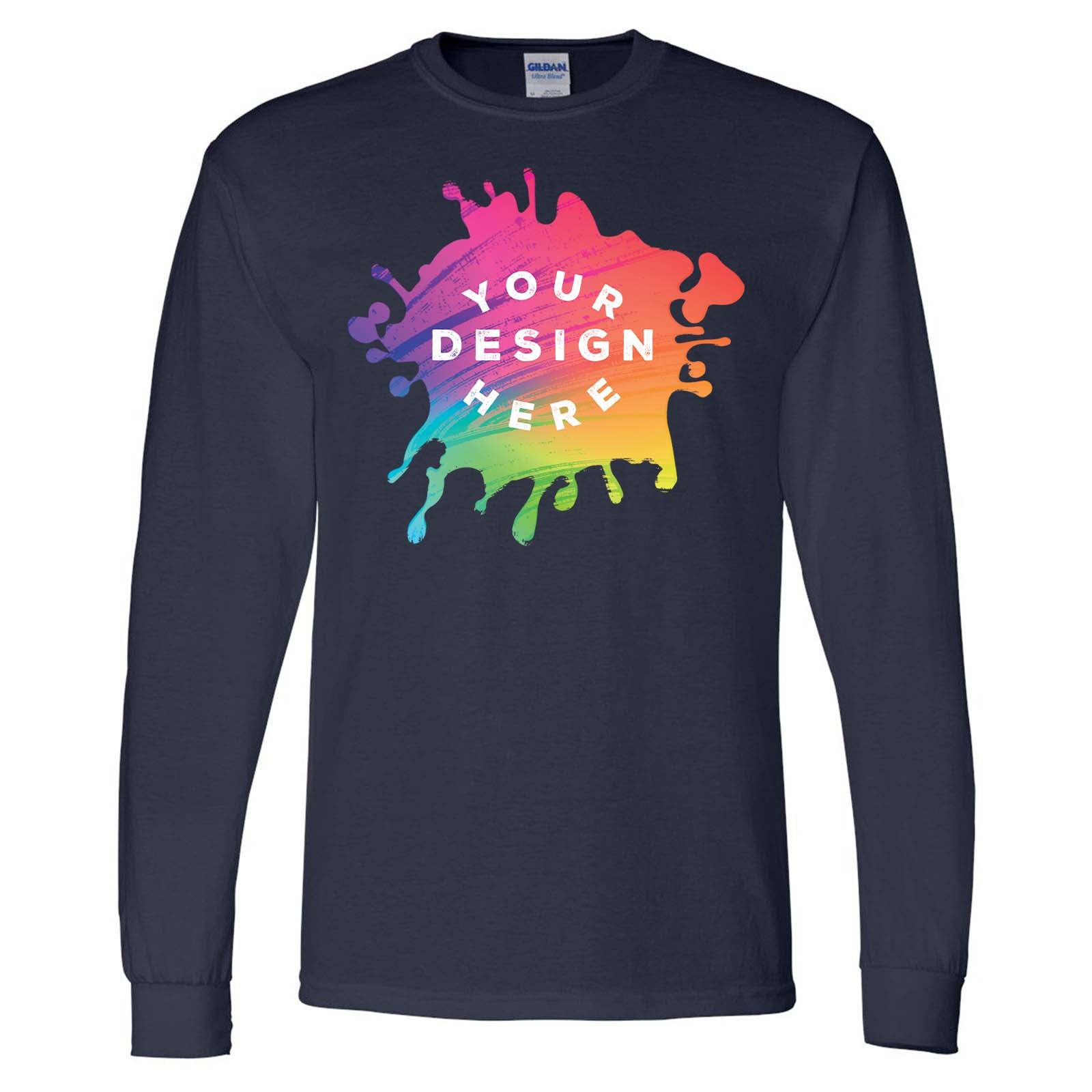 Gildan DryBlend® Men's Cotton/Polyester Blend Long Sleeve T-Shirt - Mato & Hash