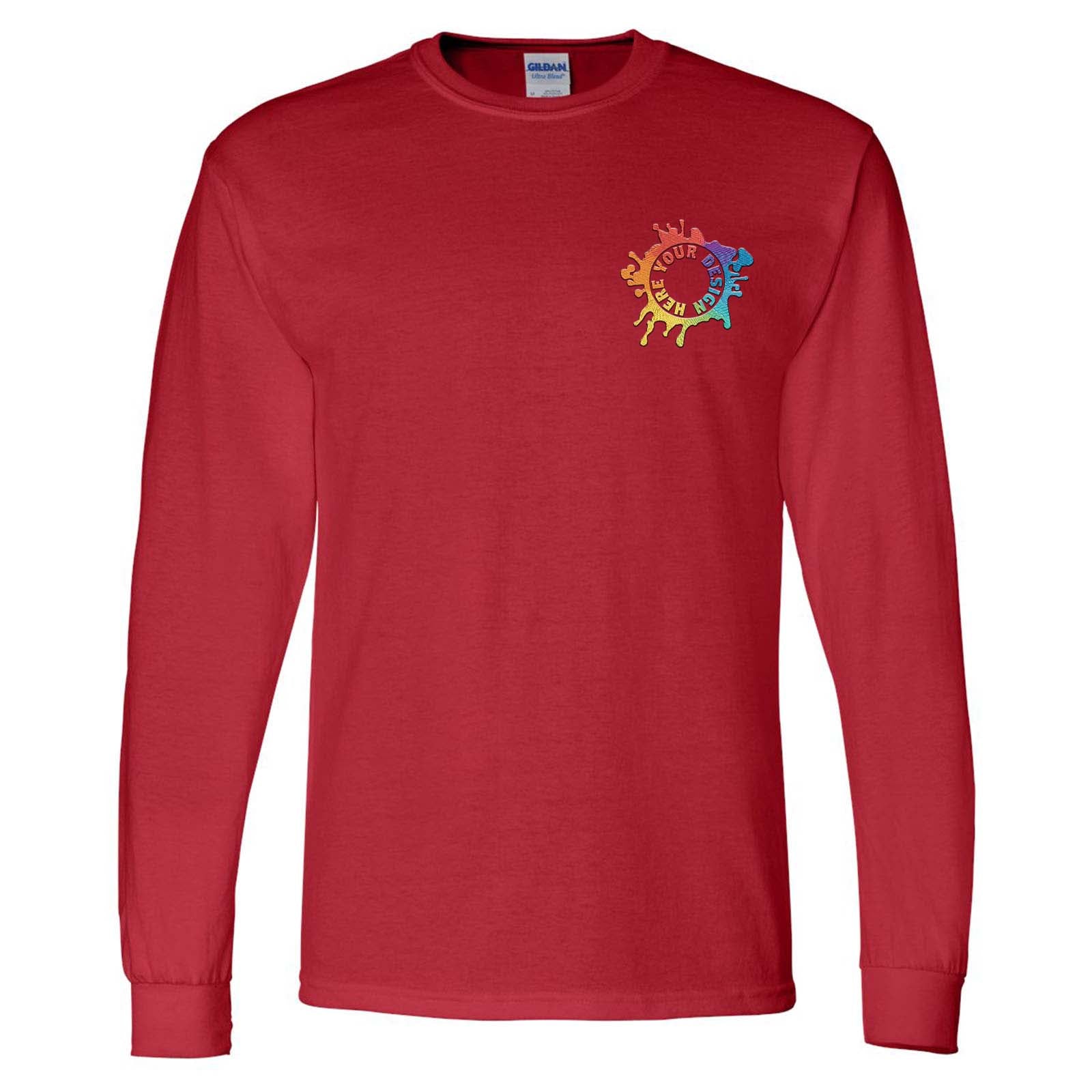 Gildan DryBlend® Men's Cotton/Polyester Blend Long Sleeve T-Shirt Embroidery - Mato & Hash