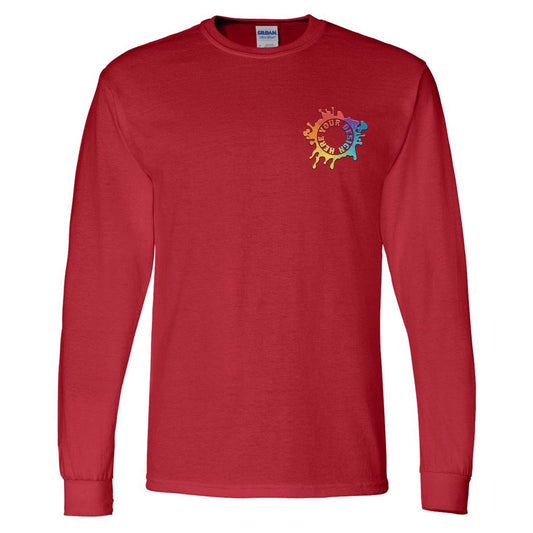 Gildan DryBlend® Men's Cotton/Polyester Blend Long Sleeve T-Shirt Embroidery - Mato & Hash