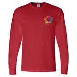 Gildan DryBlend® Men's Cotton/Polyester Blend Long Sleeve T-Shirt Embroidery