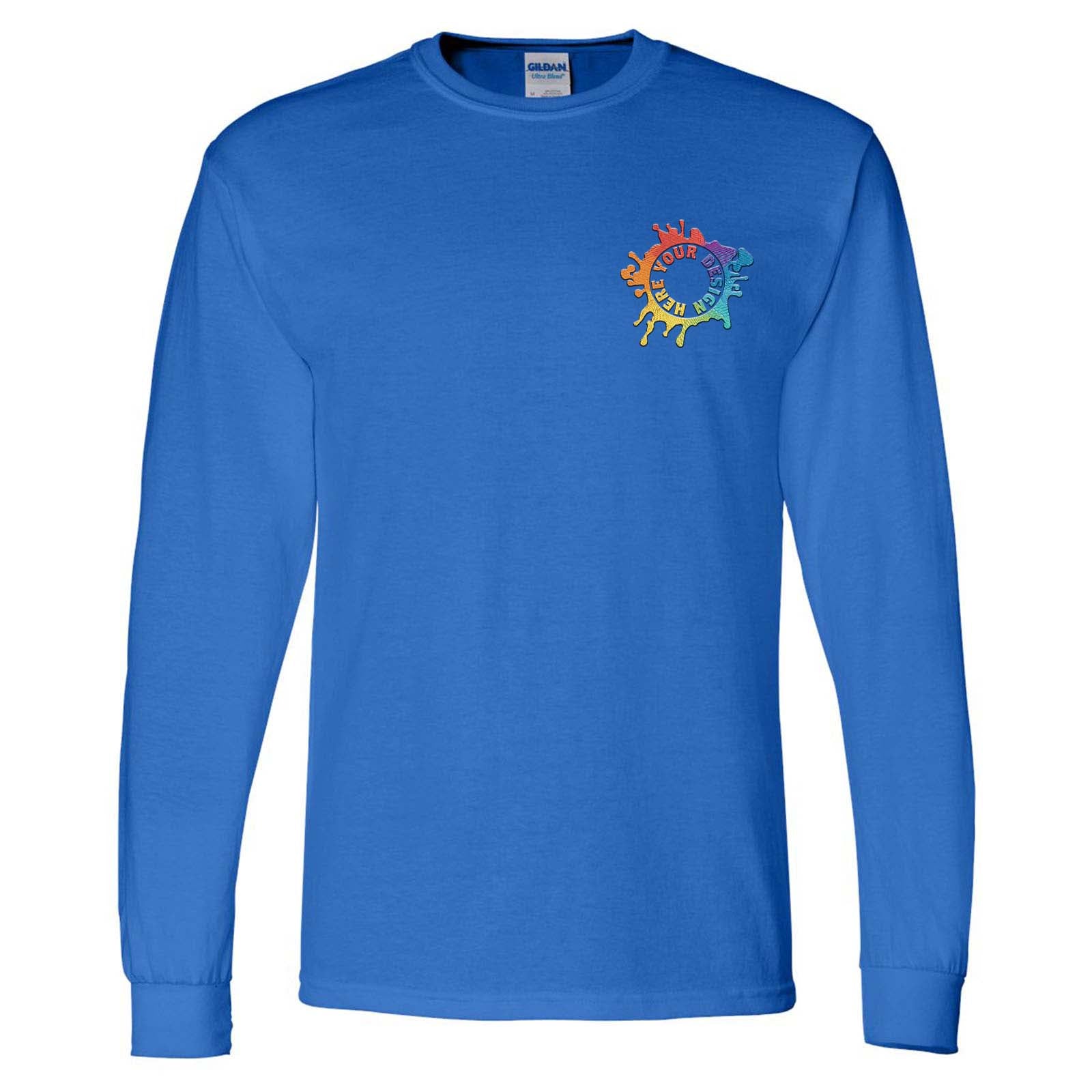 Gildan DryBlend® Men's Cotton/Polyester Blend Long Sleeve T-Shirt Embroidery - Mato & Hash