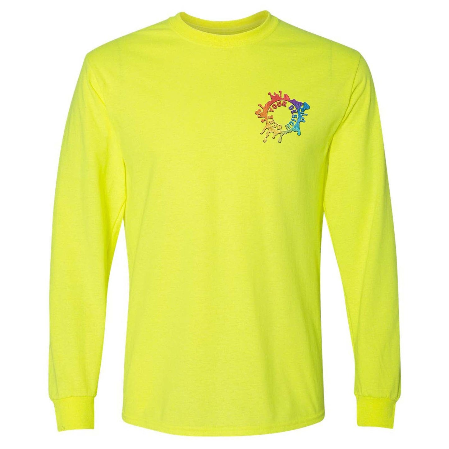 Gildan DryBlend® Men's Cotton/Polyester Blend Long Sleeve T-Shirt Embroidery - Mato & Hash