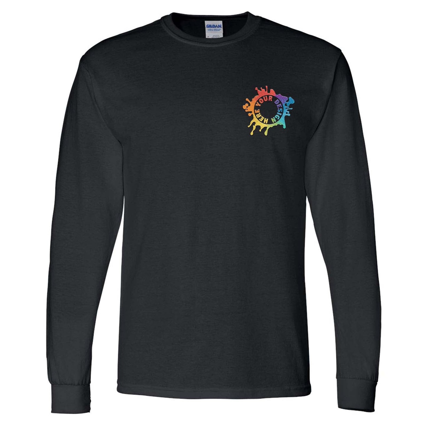 Gildan DryBlend® Men's Cotton/Polyester Blend Long Sleeve T-Shirt Embroidery - Mato & Hash