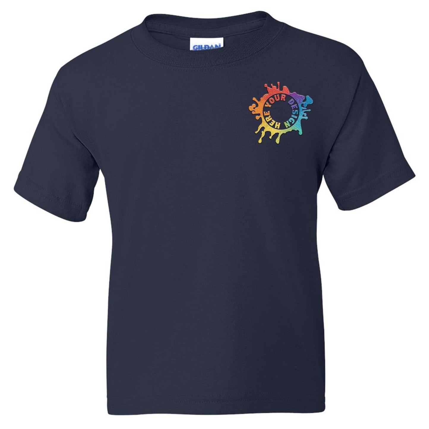 Gildan DryBlend® Youth Cotton/Polyester Blend T-Shirt Embroidery - Mato & Hash